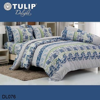 Tulip Delight (ครบเซ็ต) ผ้าปูที่นอน+ผ้านวม 3.5ฟุต 5ฟุต 6ฟุต พิมพ์ลาย กราฟฟิก DL076 #ทิวลิปดีไลท์ เครื่องนอน ชุดผ้าปู