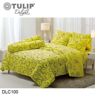 Tulip Delight ผ้าปูที่นอน (ไม่รวมผ้านวม) 3.5ฟุต 5ฟุต 6ฟุต สไมลีย์ Smiley World DLC100 #ทิวลิปดีไลท์ เครื่องนอน ชุดผ้าปู