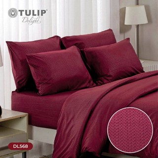 Tulip Delight ผ้านวม (ไม่รวมผ้าปูที่นอน) อัดลาย สีแดง RED EMBOSS DL568 #ทิวลิปดีไลท์ ผ้าห่ม