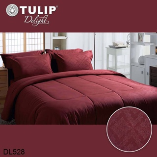 Tulip Delight ผ้านวม (ไม่รวมผ้าปูที่นอน) อัดลาย สีแดง RED EMBOSS DL528 #ทิวลิปดีไลท์ ผ้าห่ม