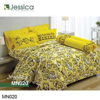 Jessica (ครบเซ็ต) ผ้าปูที่นอน+ผ้านวม 3.5ฟุต 5ฟุต 6ฟุต มินเนียน Minions MN020 #เจสสิกา เครื่องนอน ชุดผ้าปู ชุดผ้าปูเตียง