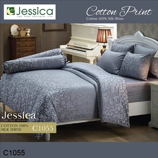 Jessica ผ้านวม 90 x 100 นิ้ว (ไม่รวมผ้าปูที่นอน) Cotton 100% พิมพ์ลาย กราฟฟิก C1055 #เจสสิกา ผ้าห่ม