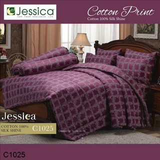 Jessica ผ้านวม 90 x 100 นิ้ว (ไม่รวมผ้าปูที่นอน) Cotton 100% พิมพ์ลาย กราฟฟิก C1025 #เจสสิกา ผ้าห่ม