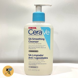 【แท้100%】 Cerave SA Smooting Cleasner / Renewing SA Cleanser 236ml สีฟ้า