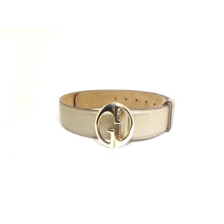 เข็มขัด Gucci belt with Double G buckle sz 80 32 มือ 2 ของแท้100%