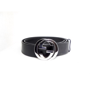 เข็มขัด Gucci belt with Interlocking G buckle sz 110 44 มือ 2 ของแท้100%