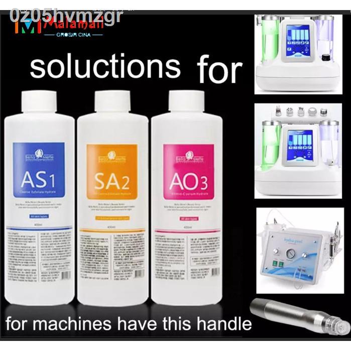 Aqua peeling liquid oxygen facial beauty machine essence AS1 AO3 SA2 solution serum 400ml per bottle