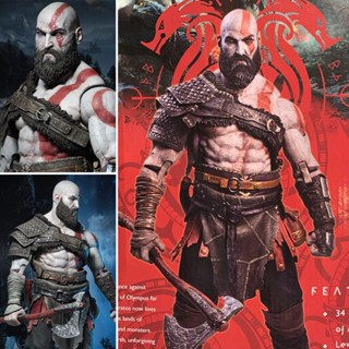 Action Figure Santa monica Studio NECA PS God Of War 4 ก็อด ออฟ วอร์ Kratos เครโทส Quinn Tratos โมเดล การ์ตูน Model