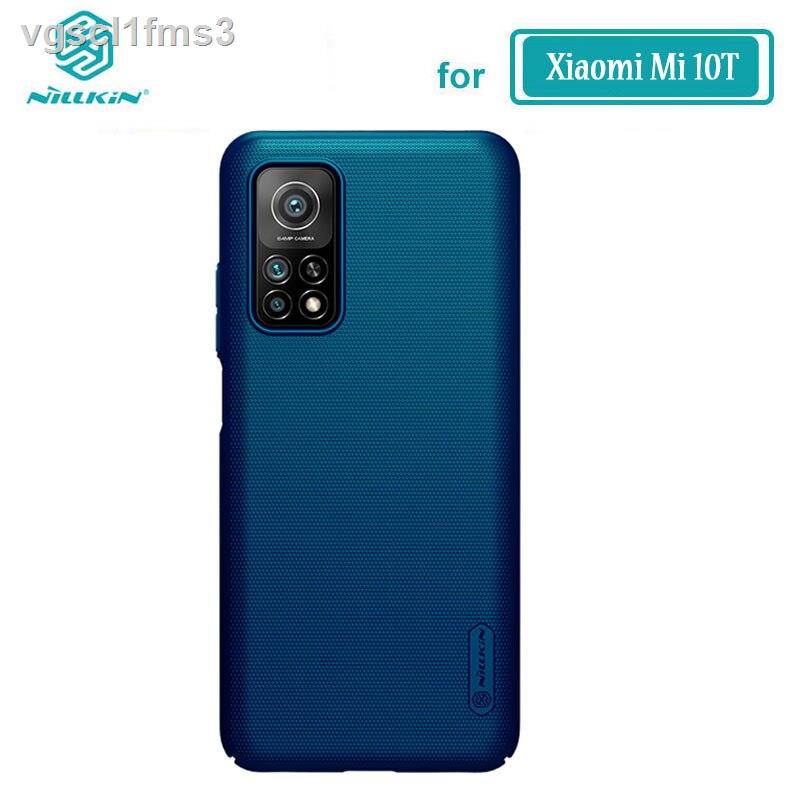 ☊┇Xiaomi Mi 10T Pro Case Nillkin Frosted Shield PC Back Case For Xiaomi Mi 10 10T Lite 5G Redmi K30S