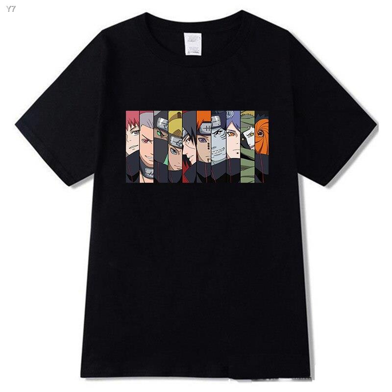 2021 Men Shirt Harajuku T-Shirt Men Anime T Shirt Naruto Anime Tops Tees