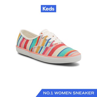 KEDS รองเท้าผ้าใบ แบบผูกเชือก รุ่น CHAMPION EF STRIPE หลากสี ( WF67025 )