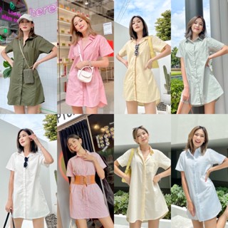 [กรอกโค้ด WDKUZE ลด 45.-] NICHARISSHOP - เดรสเชิ้ต รุ่น COMMON SHIRT DRESS