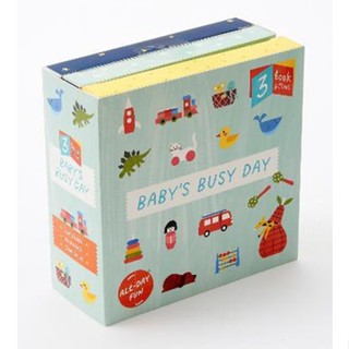 หนังสืออังกฤษใหม่ Babys Busy Day : 3-book gift set