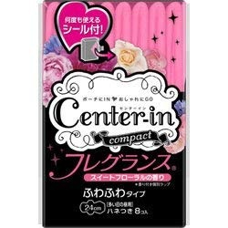 Center-in SOFY unicharm Japan COMPACT 1/2 กระดาษเช็ดปากกระดาษกลางวันตามธรรมชาติ 24.5 ซม. 8 ชิ้น b5184