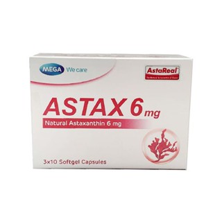 Mega wecare Astax 6mg 30 แคปซูล