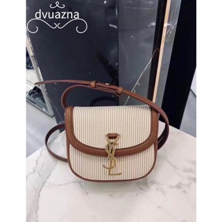 💯 100% แบรนด์ใหม่และของแท้ SAINT LAURENT / YSL KAIA 2023 ผ้าใบหนังใหม่กระเป๋าสะพายไหล่เดียวกระเป๋าสะพาย
