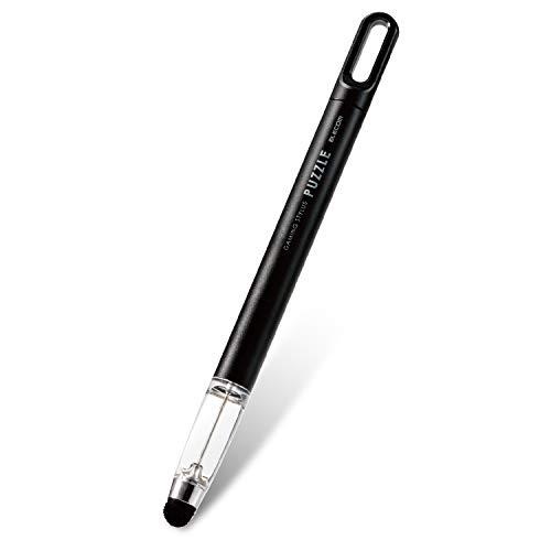 Elecom P-Tpgcpzbk ปากกาสัมผัส สําหรับเกมปริศนา สมาร์ทโฟน แท็บเล็ต สีดํา
