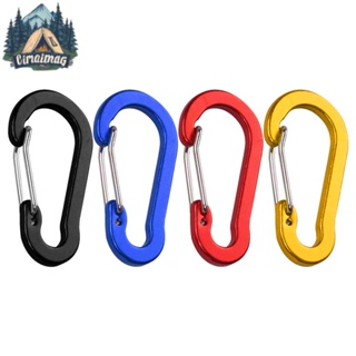 DREAMMALL 6x อลูมิเนียมอัลลอยด์หัวเข็มขัดพวงกุญแจปีนเขา Carabiner กลางแจ้งเดินป่าตะขอ