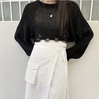 Tiana cropped knit from korea something about us