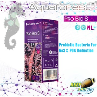 Aquaforest Pro bio S 50 Ml แบคทีเรียสำหรับตู้ปลาสวยงามทั้งน้ำจืดและน้ำทะเล ตู้ที่ต้องการกำจัดของเสีย