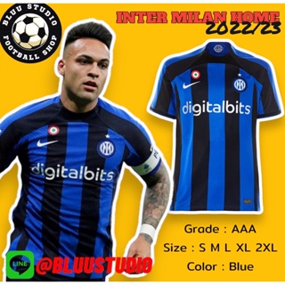 bluu⚽พร้อมส่งจากไทย🇹🇭 เสื้อบอลทีม อินเตอร์มิลาน เหย้า ปี2022/23 เกรดแฟนบอล(AAA) Inter Milan Home Jersey 2022/23 Fans Ver