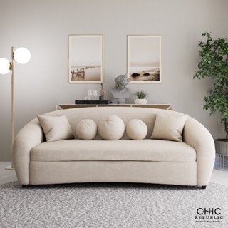 Chic Republic AUDEN/3,โซฟา 3 ที่นั่ง - สี ครีม , ขาว