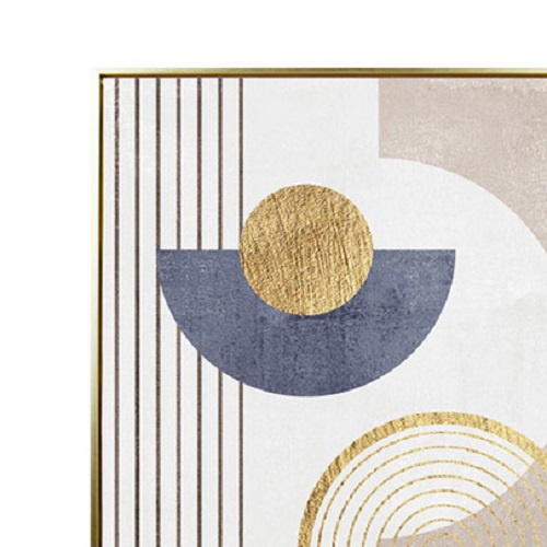 ภาพติดฝาผนัง CHIC REPUBLIC รุ่น ABSTRACT GEO SHAPES/50X70 สีทอง/หลากสี_3