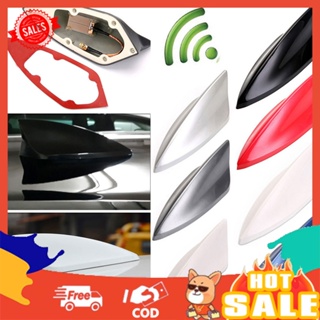 [B_398] Stylish Universal Auto Car Roof Shark Fin Signal Antenna FM/AM Radio Aerial