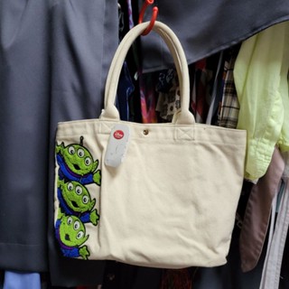 Disney little green man tote bag กระเป๋าเอเลี่ยน กระเป๋าสามตา Toy story