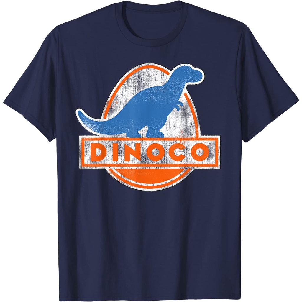 เสื้อยืดโลโก้ Disney Pixar Cars Iconic Dinoco Dinosaur เสื้อยืด : เสื้อผ้า รองเท้า และเครื่องประดับ