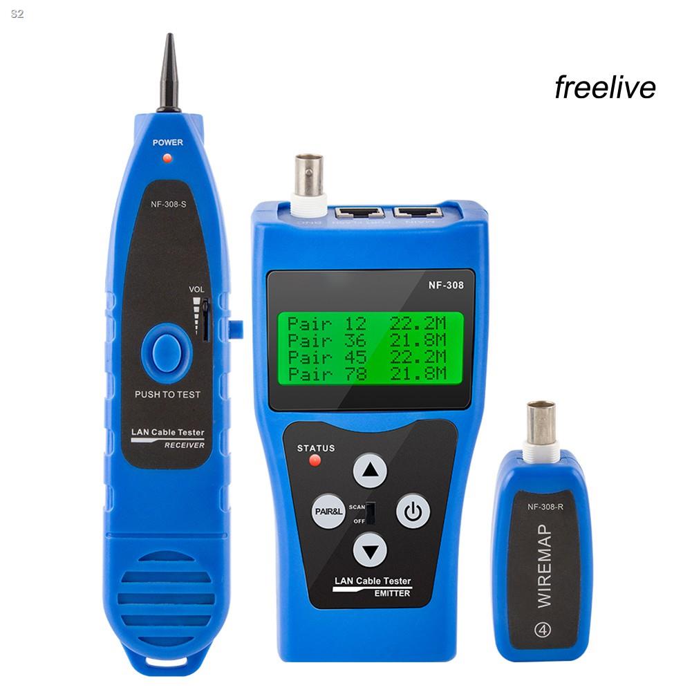 ◆Ready stock♣NF-308 LCD RJ11 RJ45 LAN Ethernet Network Cable Wire Fault Locator Tester Finder
