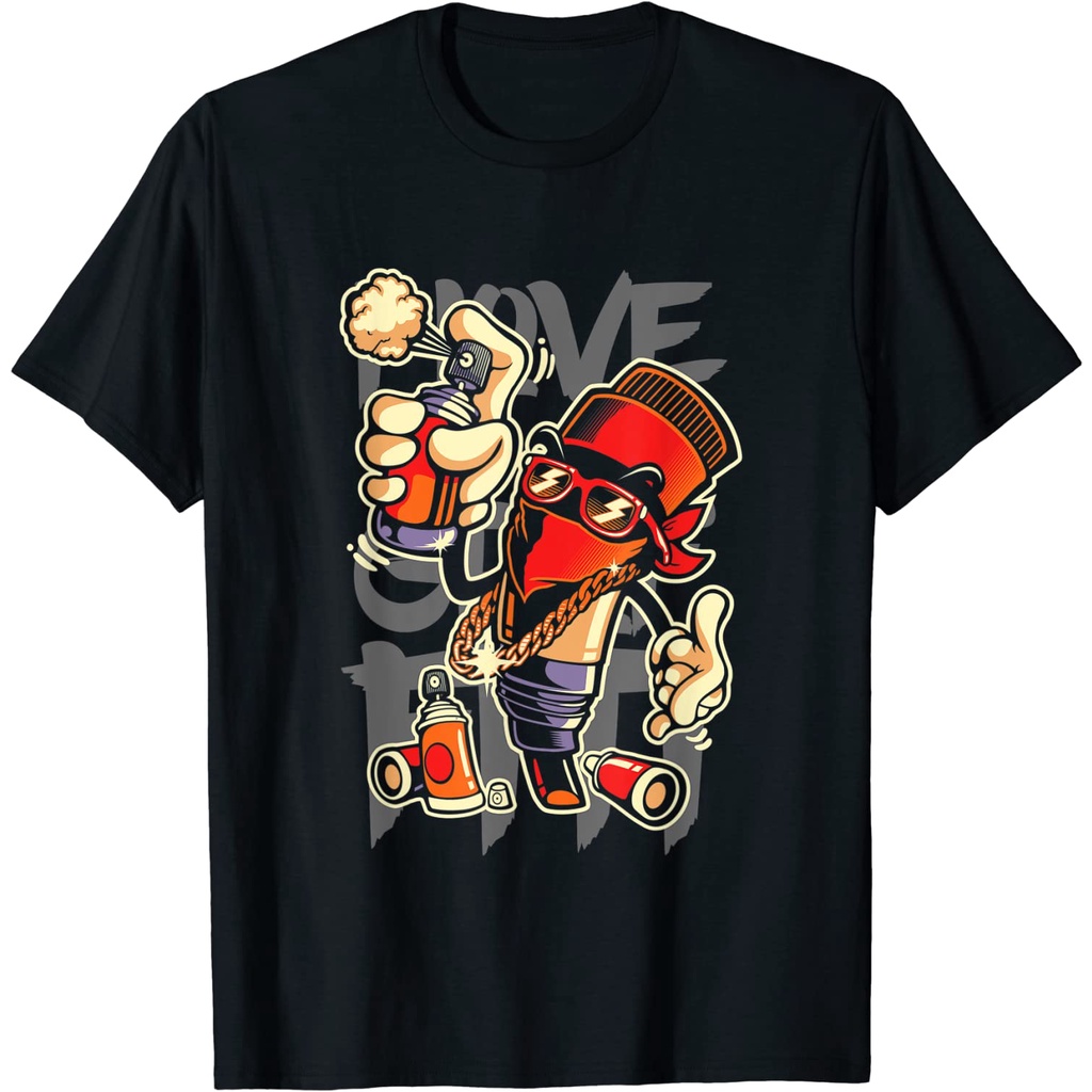 I Love Graffiti Art Spray Paint Graffiti Artist Urban T-shirt