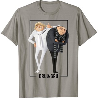 เสื้อยืดกราฟิก Despicable Me Minions Dru And Gru Brothers