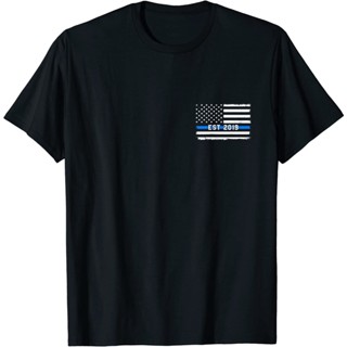 2019 Police Officer Graduate Shirt Thin Blue Line Gift T-shirt