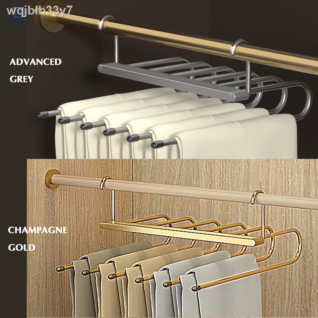 Clothes Hangers Closet Organizer Space Saving Pants Rack Hangers