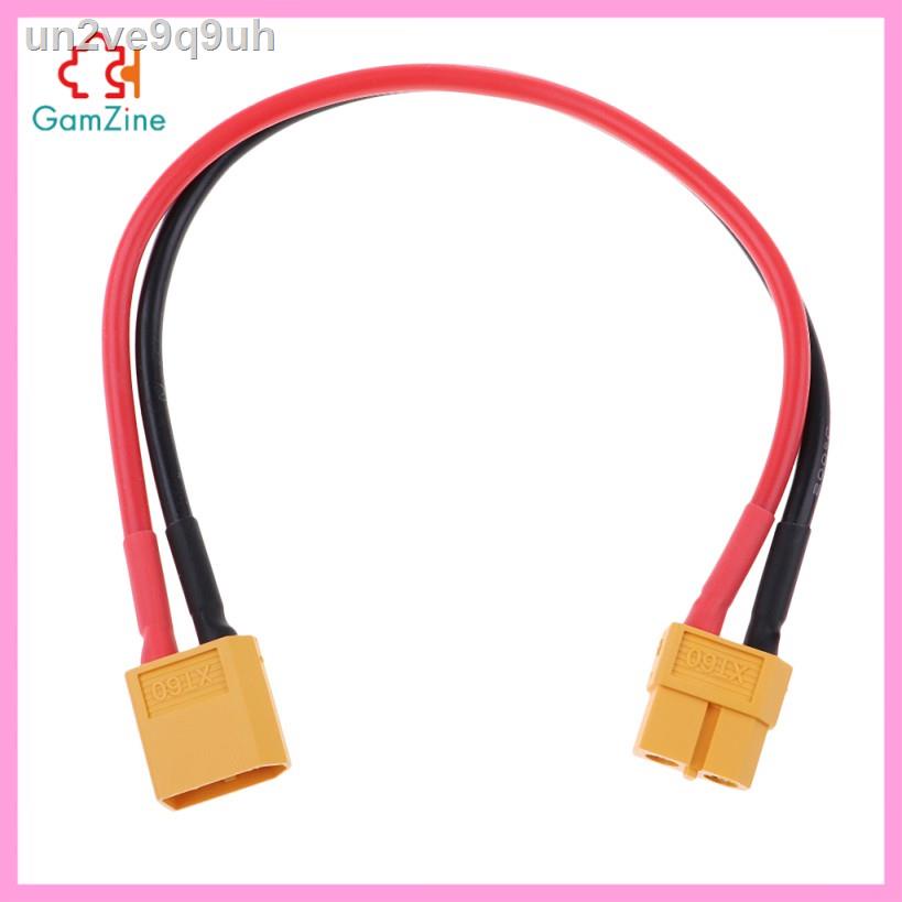 GamZine  XT60/XT-60 Male to Female Connector with 8 inches 14AWG Silicone Cable Wire