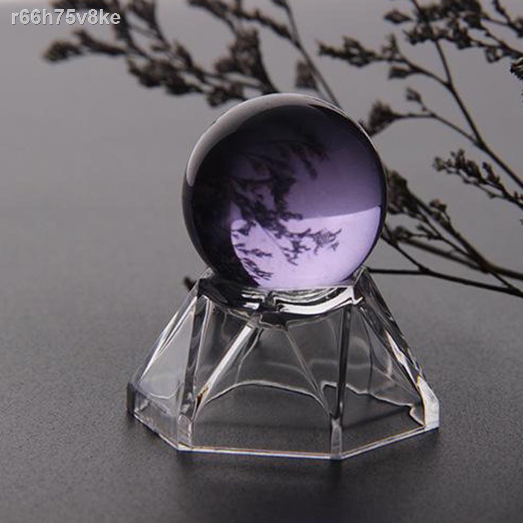 GamZine  Acrylic Crystal Ball Base Display Stand Transparent Pedestal Quartz Glass Sphere Holder for