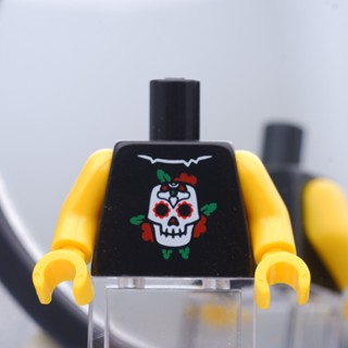 LEGO Black Torso Skull TORSO - LEGO® Minifigures Authentic เลโก้แท้