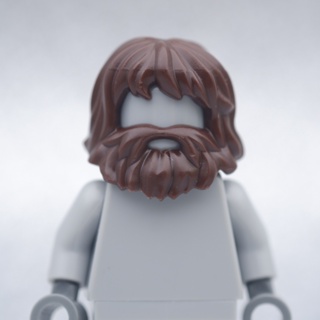 LEGO Brown Beard Hair HAIR - LEGO® Minifigures Authentic เลโก้แท้