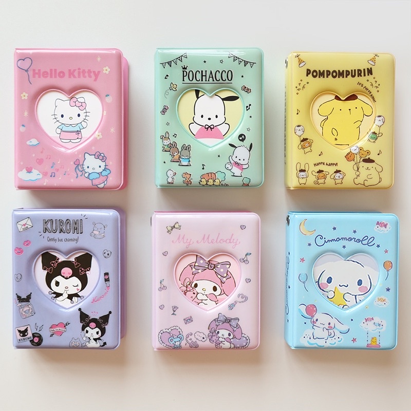 แฟ้มสะสมการ์ด 32 ช่อง sanrio collect book ช่อง kuromi melody kitty แฟ้มเก็บการ์ด โพลารอยด์