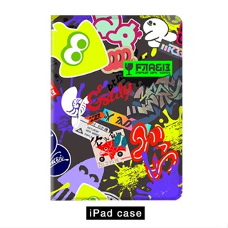 Splatoon เคสไอแพด mini 1/2/3/4/5/6 air 4 5 splatter fighter เคส ipad 10.2 gen 7 8 9 case iPad 2022 pro11 gen10 case