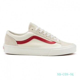 👟🔥VANS Style 36 - Marshmallow/Racing Red VN0A3DZ3OXS รองเท้าแวน  แท้100%