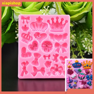 XIAPI+ แม่พิมพ์ซิลิโคน รูปมงกุฎ แบบ 3D สำหรับทำเบเกอรี่