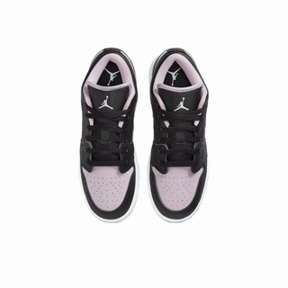 ✐☃◑♞NIKE Air Jordan 1 Low SE Black lced Lilac ของแท้ 100%รองเท้าผ้าใบ nike แท้100% ผู้ชาย ผู้หญิงรองเท้าผ้าใบผู้ชาย