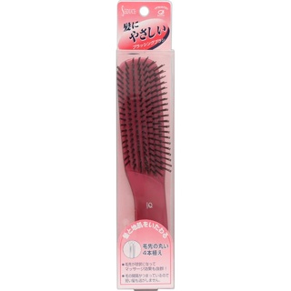 Ikemoto Brush Kogyo Seduce A.P. แปรงหวีผม สีแดง Sen-705