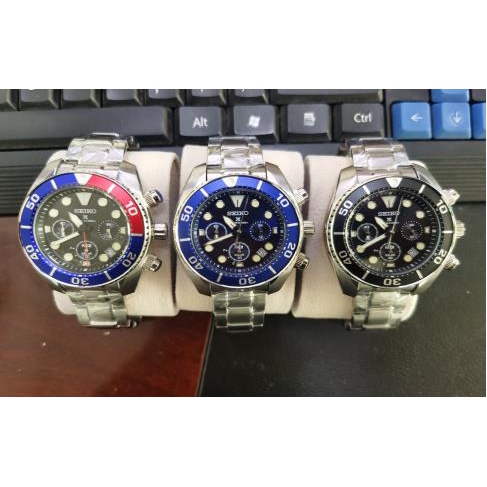 Seiko 5 sport automatic men's chrono casual mechanical analog watch versatile submariner diver watch