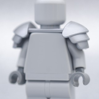 LEGO Silver Armor Shoulder Pads - LEGO เลโก้ มินิฟิกเกอร์ ตัวต่อ ของเล่น ARMOR