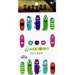 Tattoo sticker สติ๊กเกอร์รอยสัก แทททูสติกเกอร์ติดผิวหนังเหมือนรอยสัก รอยสักขนาดเล็ก กันน้ำติดทนนาน ขนาด16x10cm