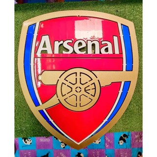 ARSENAL โลโก้อาร์เซนอล เหล็กตัดเลเซอร์ 30x26 cm.สีเหมือนจริง ใช้สีพ่นรถยนต์ ภายนอก2kสูตร 2/1 ทนทุกสภาวะอากาศ ติดตั้งง่าย