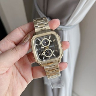 ⌚⌚สวยๆๆๆ นาฬิกาข้อมือ ชาย /หญิง NEW FOSSIL Multifunction Silver -Tone Stainless Steel Watch 
ขนาด 42 มม.